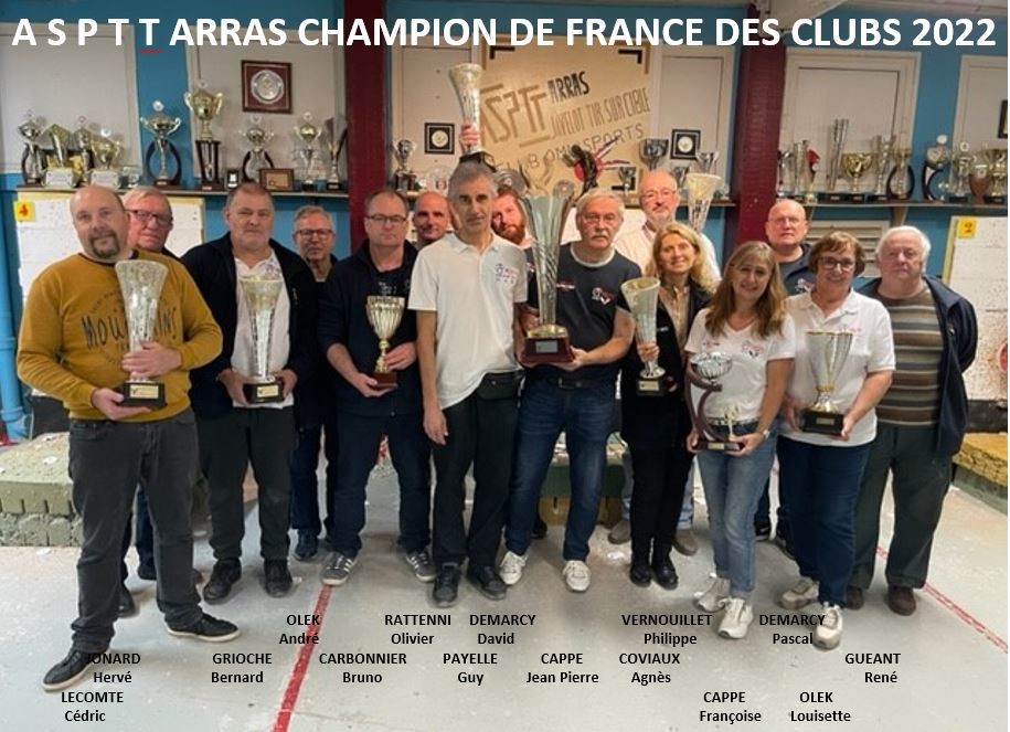 Asptt Arras Javelot champion de France