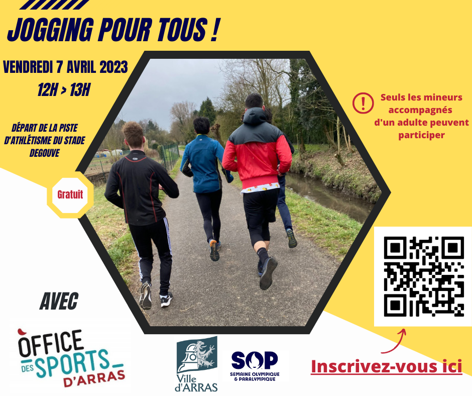 Jogging pour tous - 7 avril - Semaine Olympique et Paralympique 1