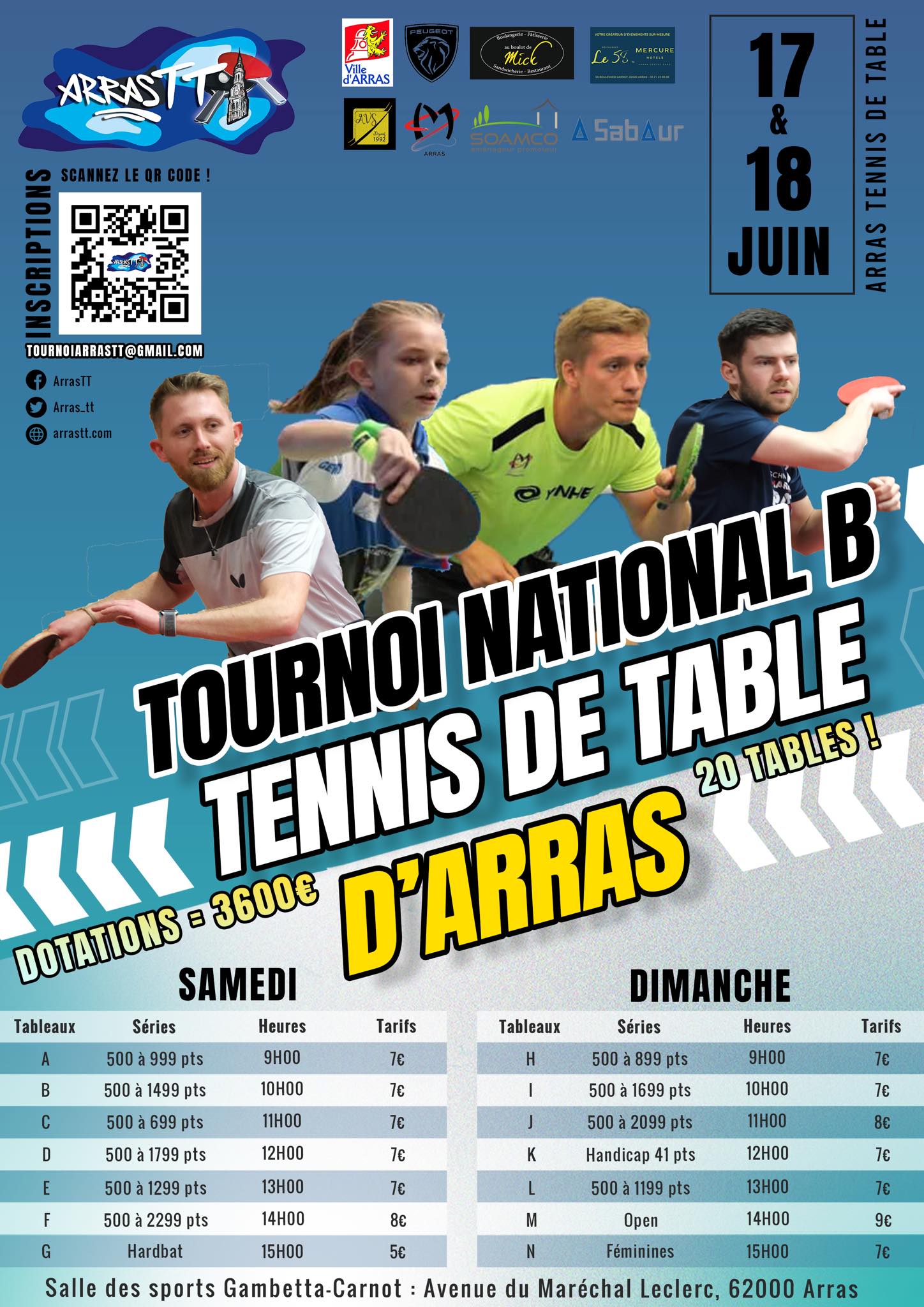 Tournoi National B Tennis de Table