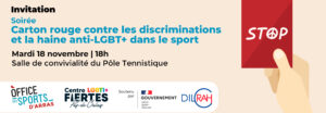 Soirée Carton rouge contre les discriminations et la haine anti-LGBT+ dans le sport 1