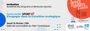 Soirée Atelier SPORT50 : S’engager dans la transition écologique - 12/02/2026