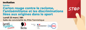 Soirée Carton rouge contre le racisme, l'antisémitisme et les discriminations dans le sport 1