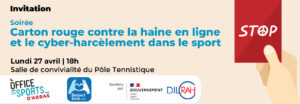 Soirée Carton rouge contre la haine en ligne et le cyber-harcèlement dans le sport